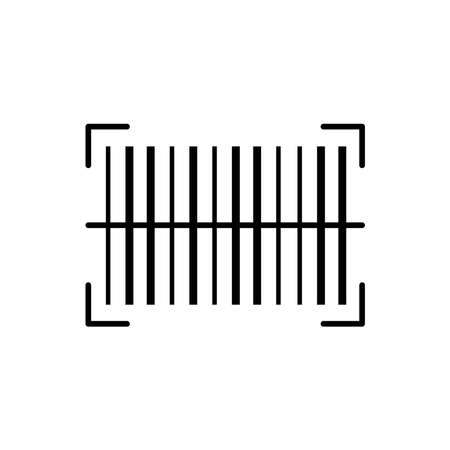 Illustration Vector graphic of barcode icon templateのイラスト素材