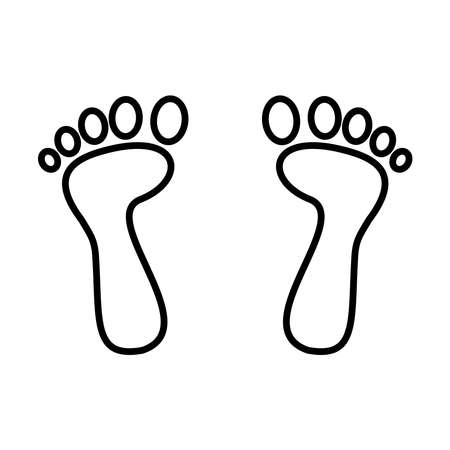 Illustration Vector graphic of footprint icon templateのイラスト素材