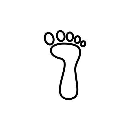 Illustration Vector graphic of footprint icon templateのイラスト素材
