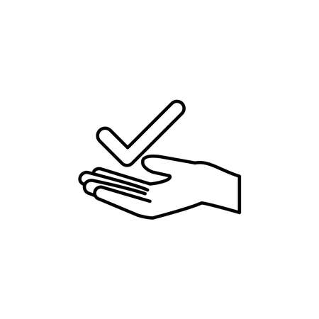 Illustration Vector graphic of hand gesture approved iconのイラスト素材