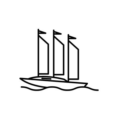 Illustration  graphic of wind ship icon templateのイラスト素材