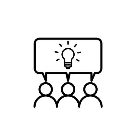 Illustration Vector graphic of meeting icon templateのイラスト素材