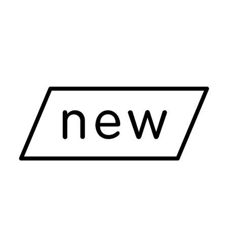 Vector illustration, new label icon design templateのイラスト素材