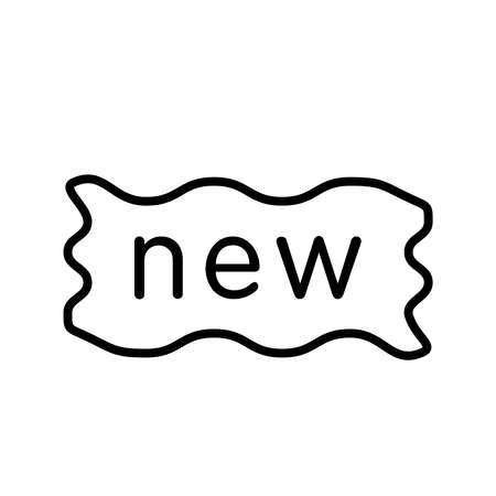 Vector illustration, new label icon design templateのイラスト素材