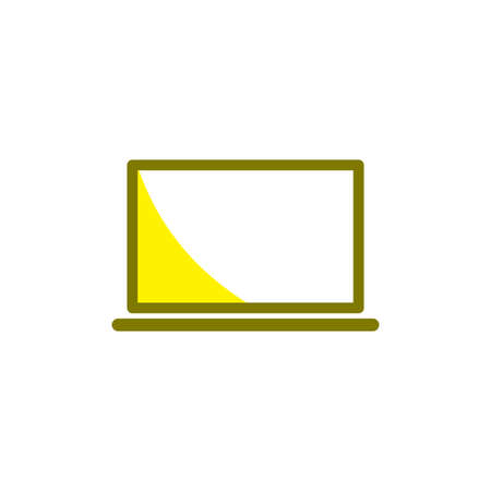 Illustration Vector graphic of laptop icon. Fit for gadget, electronic, device, network, communication etc.のイラスト素材