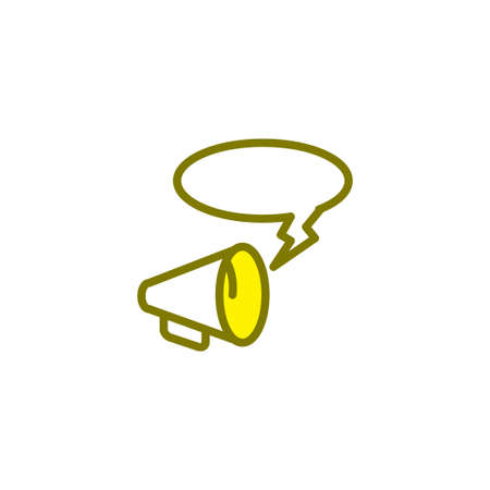 Illustration Vector graphic of megaphone icon. Fit for broadcasting, advertising, marketing, promotion, campaign etc.のイラスト素材