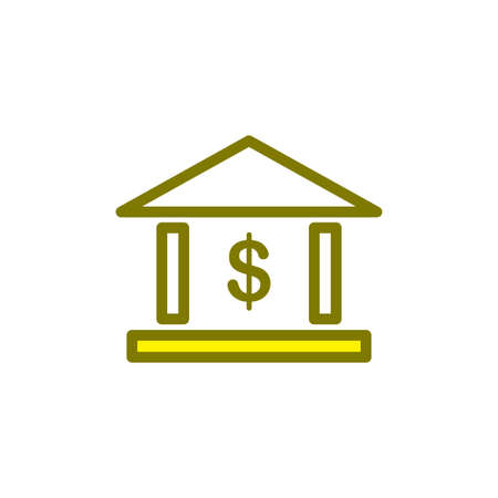 Illustration Vector graphic of bank building icon. Fit for investment, payment, financial, commerce etc.のイラスト素材