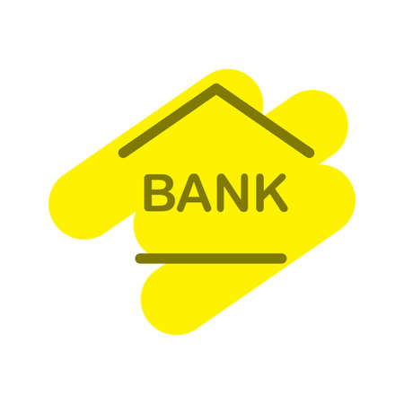 Illustration Vector graphic of bank building icon. Fit for investment, payment, financial, commerce etc.のイラスト素材