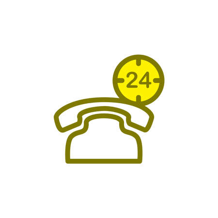 Illustration Vector graphic of telephone icon. Fit for communication, contact,call center etcのイラスト素材