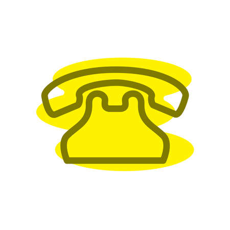 Illustration Vector graphic of telephone icon. Fit for communication, contact,call center etcのイラスト素材