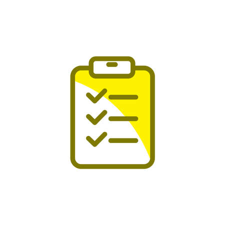 Illustration Vector graphic of checklist icon. Fit for form, clipboard, symbol, mark, list, report etc.のイラスト素材