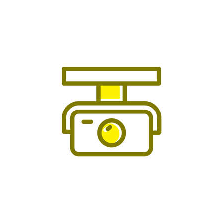 Illustration Vector graphic of cctv icon. Fit for secure, surveillance, protection, watching, monitoring etc.のイラスト素材