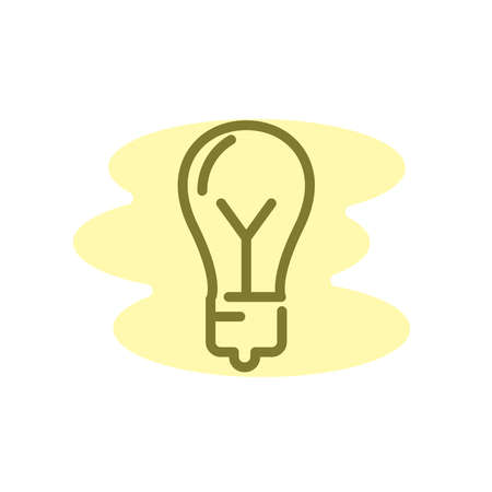 Illustration Vector graphic of bulb lamp icon. Fit for inspiration, think, idea, creative, technology, innovation, light bulb etc.のイラスト素材