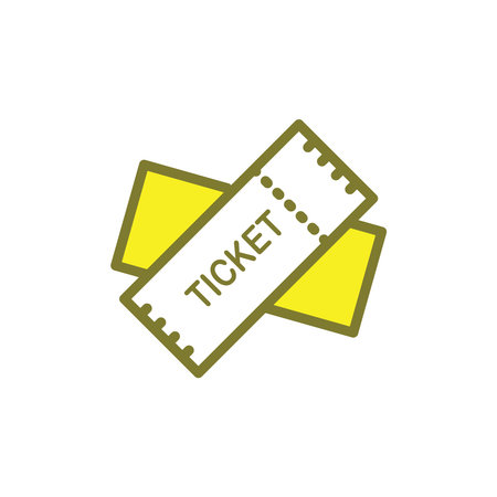 Illustration Vector graphic of ticket icon. Fit for show, theater, cinema, train etc.