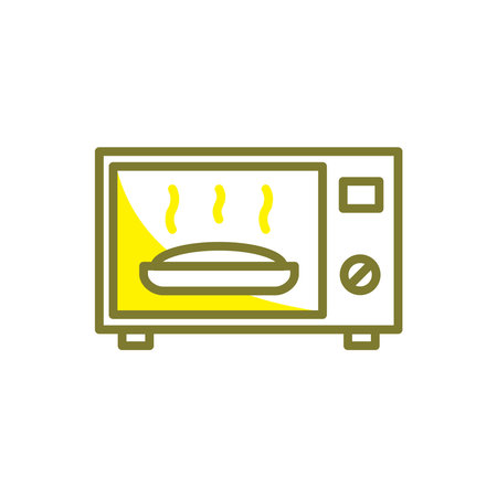Illustration Vector graphic of microwave icon. Fit for cooking, oven, food, appliance, household electronics etc.のイラスト素材