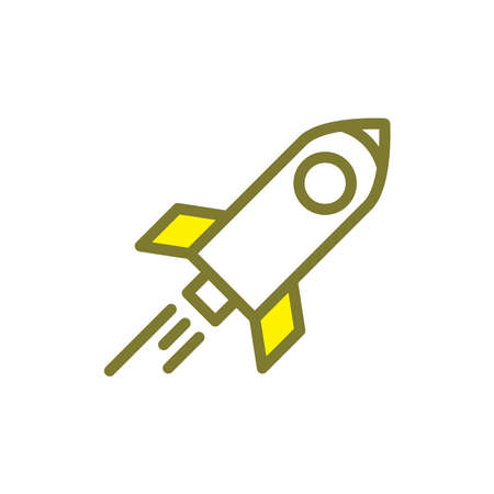 Illustration Vector graphic of rocket icon. Fit for spaceship, future, fantasy, spacecraft etc.のイラスト素材