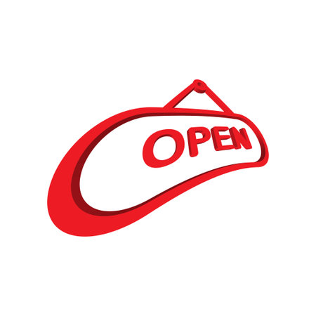 Illustration Vector graphic of Open Sign icon. Fit shop, market, business, store etc.のイラスト素材
