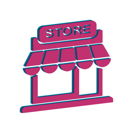 Illustration Vector graphic of store icon. Fit shop, market, business, store etc.のイラスト素材