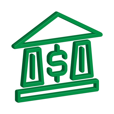 Bank icon illustration design vector templateのイラスト素材