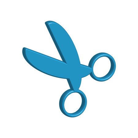 Illustration Vector graphic of scissor icon. Fit for tailor, haircut, barber, salon, dotted line etcのイラスト素材