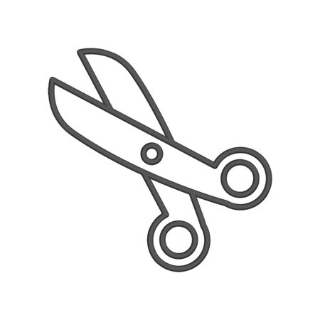 Illustration Vector graphic of scissor icon. Fit for tailor, haircut, barber, salon, dotted line etcのイラスト素材