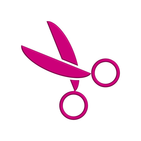 Illustration Vector graphic of scissor icon. Fit for tailor, haircut, barber, salon, dotted line etcのイラスト素材