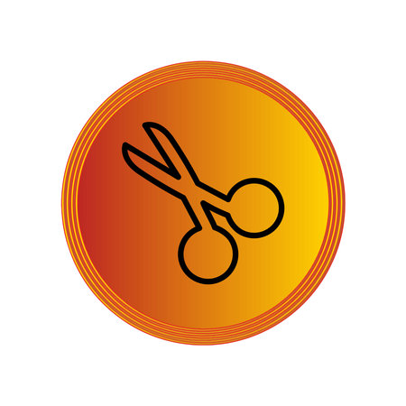 Illustration Vector graphic of scissor icon. Fit for tailor, haircut, barber, salon, dotted line etcのイラスト素材
