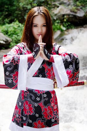 Samurai girlの写真素材