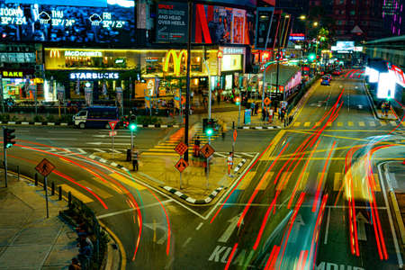 Night View of Bukit Bintangのeditorial素材