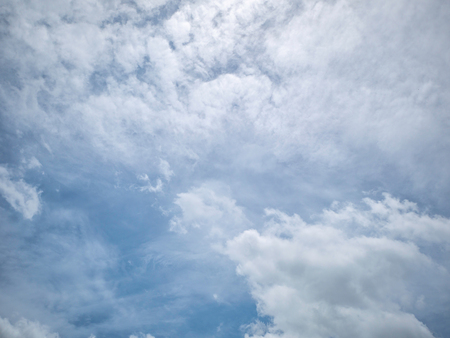Idyllic sky with whie cloud,Cloudscape conceptの写真素材