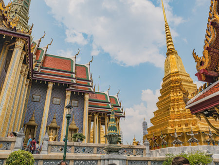 Wat phra kaew temple at bangkok city Thailand.Wat Phrakeaw Temple is the main Temple of bangkok...