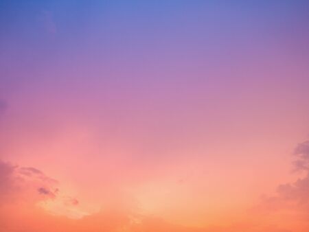 Beautiful idyllic Pastel Sunset Sky.Cloudscape Conceptの写真素材