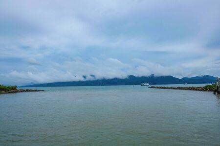 Koh chang with Cloudy sky in vacation time.Koh chang Trat Thailandの写真素材