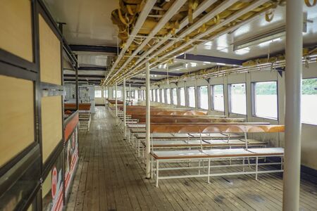 Crossing island Ferry From Koh Chang Island in Low Season travel in vacation time.Thailand Trat Holiday on the Thailand Beachの写真素材