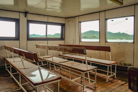 Crossing island Ferry From Koh Chang Island in Low Season travel in vacation time.Thailand Trat...