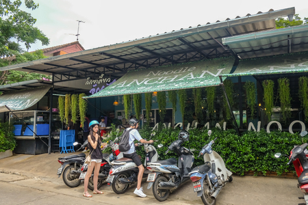 chiang mai, Thailand - 16 July 2016: Anchan Noodle  Restaurant in Chiang mai cityのeditorial素材