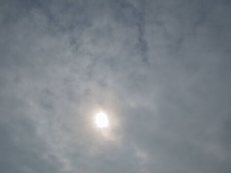 Idyllic Sun sky with whie cloud,Cloudscape conceptの写真素材
