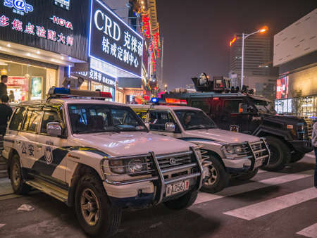 Changsha/China-17 October 2018:Unacquainted People with Beautiful urbanscape in Changsha city China.changsha is the capital and most populous city of Hunan province in chinaのeditorial素材