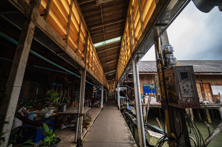 trat.Thailand 18.09.2022.fisher man village Bang Bao Pier at koh  chang  island trat thailand.Bang Bao Pier is located in the southwest corner of Koh Chang Islandのeditorial素材