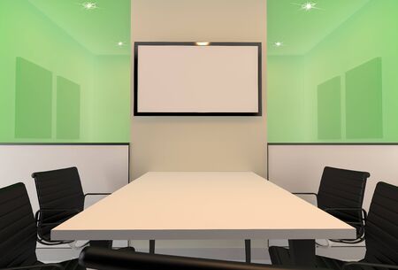 Meeting Room for presentation with LED screen. の写真素材