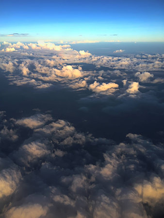 The top of sky on cloud floor