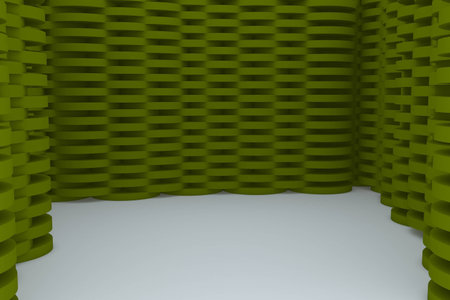 Abstract Green Building Construction 