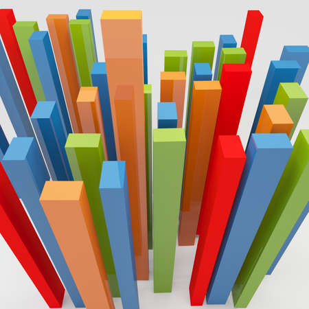  Colorful line on white backgroundの写真素材