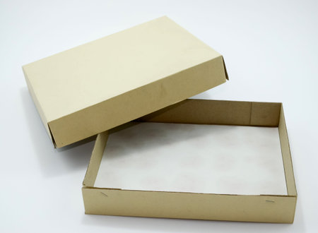 Cardboard box isolated on white background