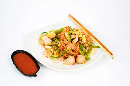 Sukiyaki isolate on white backgroundの写真素材