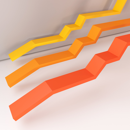 Level report orange line, You can use is background in creating your work has been fantastic., high resolution 3D imageの写真素材