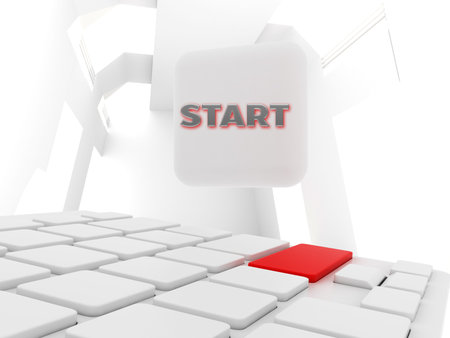 START button on push keyboard