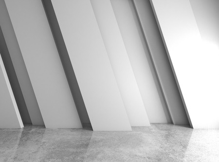 3D Rendering. Abstract elegant geometric of blank empty space with light. Modern concept background.の写真素材