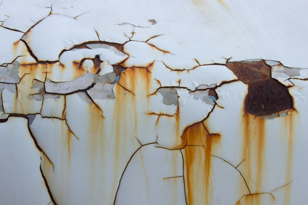 The rusty car with the broken car colorの写真素材