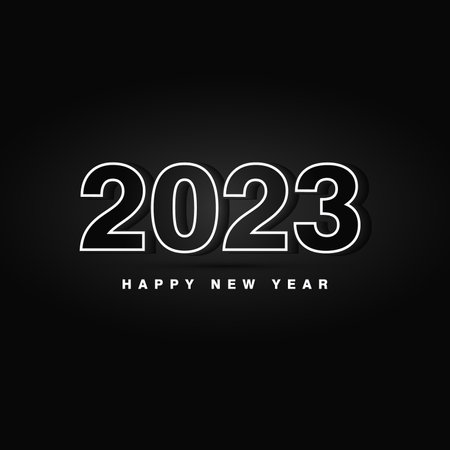Happy new year 2023のイラスト素材